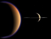 Saturn and Titan,artwork