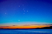 Orion over the Georgia Strait,Canada