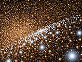 Andromeda Galaxy core stars,artwork
