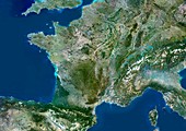 France,satellite image