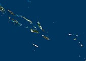 Solomon Islands,satellite image