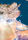 Tunisia,satellite image