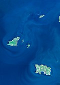 Channel Islands,satellite image