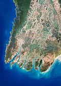 Irrawaddy River Delta,satellite image
