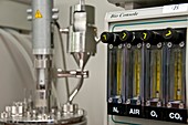 Laboratory gas supply control console