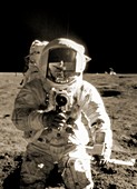 Astronaut Charles Conrad on the Moon