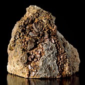 Rock from meteorite impact crater