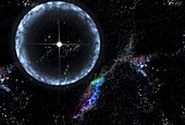 Magnetar star SGR 1806-20,artwork