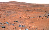 Martian landscape,Spirit rover image