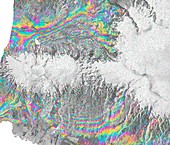 Eyjafjallajokull volcano,satellite image