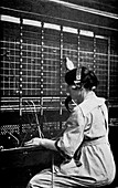 Telephone switchboard operator,1914