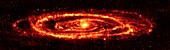Andromeda galaxy (M31),infrared image
