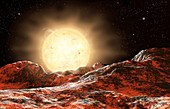 Kepler-10b exoplanet,artwork