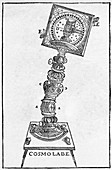 Woodcut of a cosmolabe