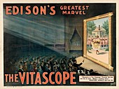 1896 poster advertising the Vitascope