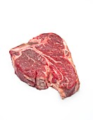 Raw T-bone steak