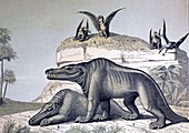 1862 Megalosaurus reconstruction