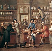 Italian apothecary,18th century
