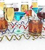 Alcohol metabolism gene,conceptual image