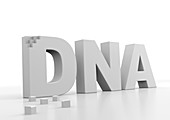 DNA building blocks,conceptual image