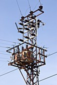 Electricity pylon in Gazipasa,Turkey