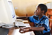 Children's computer class,Tanzania