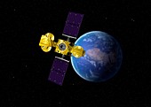 Hylas-1 communications satellite,artwork