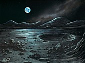 Lunar landscape,artwork