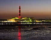 Fawley Oil Fired Power Station at Dusk
