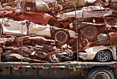 Scrap Cars in Transit for Recycling