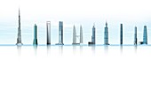 World's tallest buildings,artwork