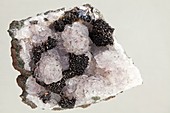 Pyrolusite in quartz