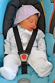 Baby in car seat