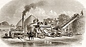 19th Century Steam Thrashing Machinery