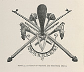 Australian aborigine weapons,1836