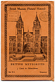 Museum meteorites postcards,1922