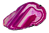 Dyed agate slice