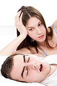 Snoring affecting a relationship