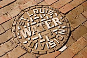 Manhole cover in St Louis