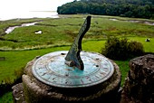 Sundial at Laugharne Castle,South Wales