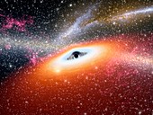 Prehistoric black hole,conceptual image