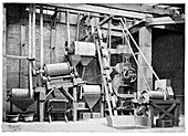 Magnetic ore separator,19th century