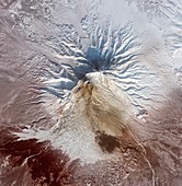 Shivulech Volcano,satellite image