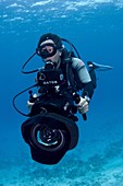 Underwater cameraman