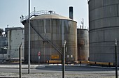 Nitric acid tank at fertilizer factory