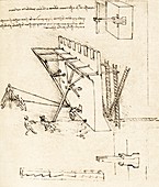 Leonardo: repelling of scaling ladders