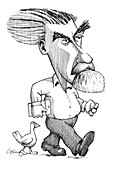 Konrad Lorenz,caricature