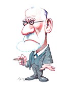 Sigmund Freud,caricature