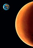 Earth and Mars,artwork