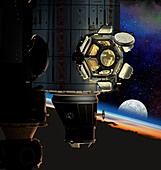 ISS viewing portal,artwork
